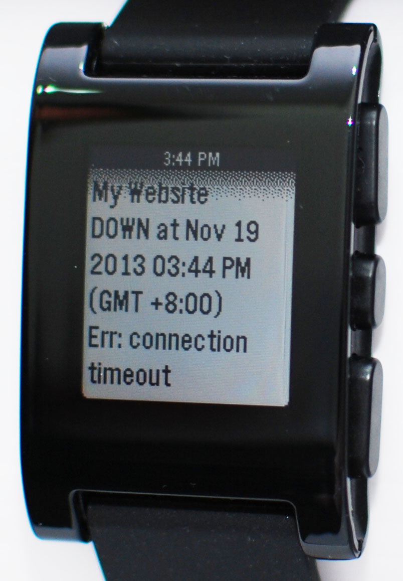 Pushover notificació a Pebble rellotge smart